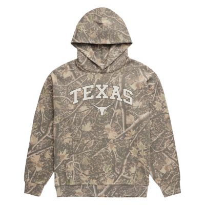 Uscape Apparel Men's NCAA Texas Longhorns Back Bay Fleece Hoodie, Small