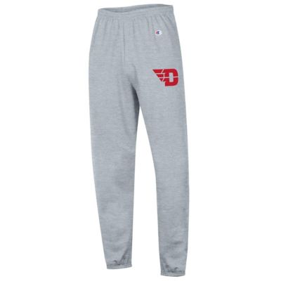 Champion Men's NCAA Heather Dayton Flyers Powerblend Fleece Team Sweatpants, Gray, Medium