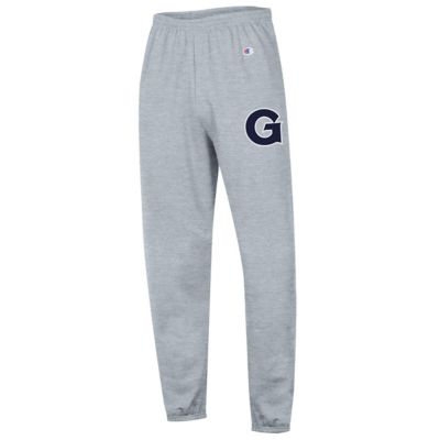 Champion Men's NCAA Heather Georgetown Hoyas Powerblend Fleece Team Sweatpants, Gray, XS