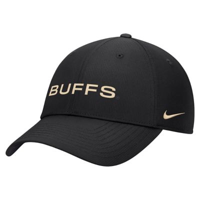 Men's NCAA Nike Colorado Buffaloes 2026 Sideline Ripstop Dri-FIT Adjustable Hat, Black