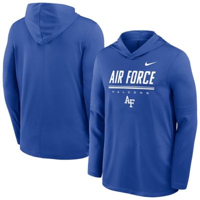 Men's NCAA Nike Air Force Falcons 2026 Sideline Dri-FIT Lightweight Hooded Top