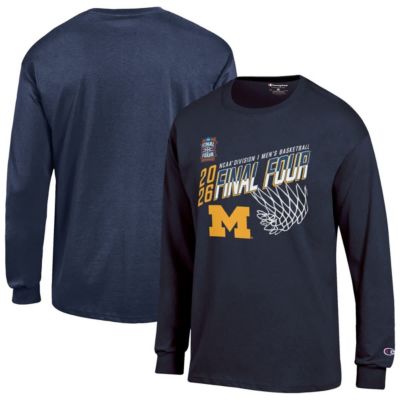 Champion NCAA Michigan Wolverines 2026 NCAA Basketball Tournament March Madness Final Four Long Sleeve TShirt