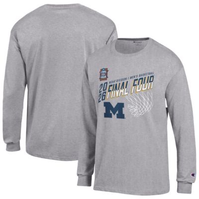 Champion NCAA Michigan Wolverines 2026 NCAA Basketball Tournament March Madness Final Four Long Sleeve TShirt