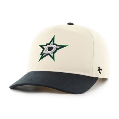 '47 Men's NHL Cream/Black Dallas Stars Logo Hitch Adjustable Hat