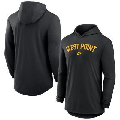 Men's Army Black Knights NCAA Nike Army Knights 2026 West Point Classic Collection Dri-FIT Hooded Long Sleeve T-Shirt, 2XL