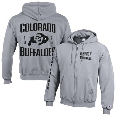 Champion Men's NCAA Colorado Buffaloes Varsity Powerblend Full-Zip Fleece Hoodie