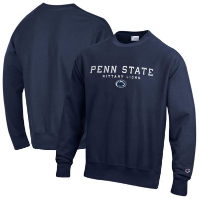 Champion Men's NCAA Penn State Nittany Lions Relentless Reverse Weave Sweatshirt, Navy Blue, 2XL