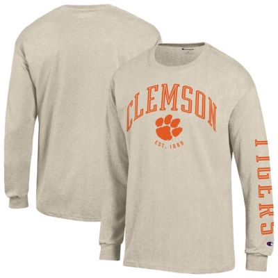 Champion Men's NCAA Clemson Tigers Neutral Arch Long-Sleeve T-Shirt