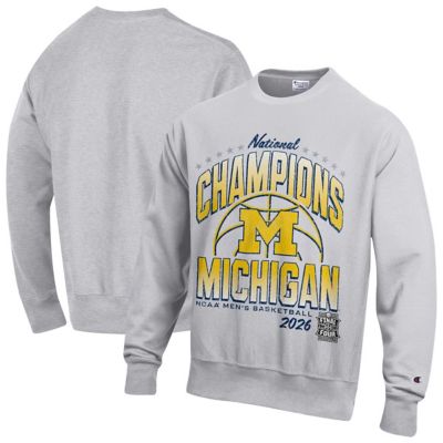 Champion Men's NCAA Michigan Wolverines 2026 NCAA Basketball National s Reverse Weave Sweatshirt