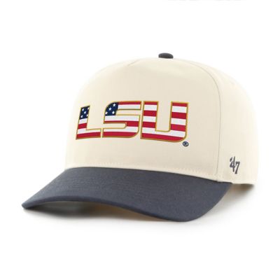 '47 Men's NCAA Natural/Navy LSU Tigers Americana Flag Hitch Adjustable Hat