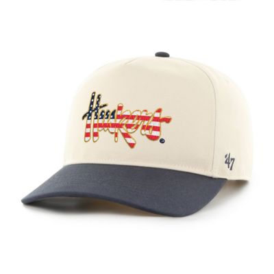 '47 Men's NCAA Natural/Navy Nebraska Huskers Americana Flag Hitch Adjustable Hat