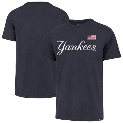 '47 Men's MLB New York Yankees U.S. Flag T-Shirt, Navy Blue, 2XL