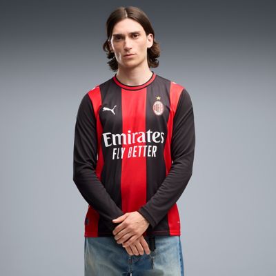 Puma Men's International Clubs AC Milan 2026/27 Home Replica Long Sleeve Jersey
