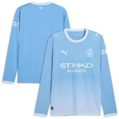 Puma Men's Premier League Light Manchester City 2026/27 Home Replica Long Sleeve Jersey, Light Blue, Medium