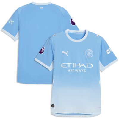 Puma Men's Premier League Light Manchester City 2026/27 Home On-Field Authentic Jersey, Light Blue, XL