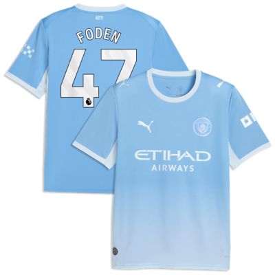 Puma Men's Premier League Phil Foden Light Manchester City 2026/27 Home Replica Jersey, Light Blue, 3XL