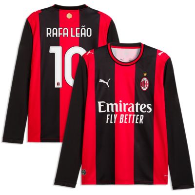 Puma Men's International Clubs Rafael Leão AC Milan 2026/27 Home Replica Long Sleeve Jersey