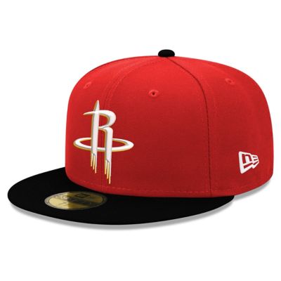 New Era Men's NBA Red/Black Houston Rockets 59FIFTY Fitted Hat