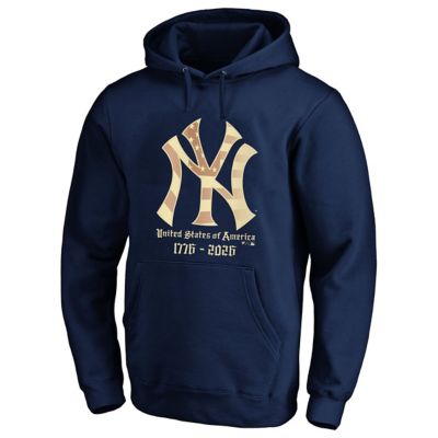 Men's MLB Fanatics New York Yankees USA 1776-2026 Big & Tall Hoodie, Navy Blue, 3XL Big