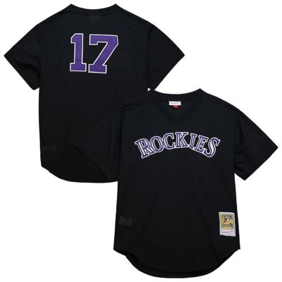Mitchell & Ness Men's MLB Todd Helton Colorado Rockies Authentic Batting Practice Jersey