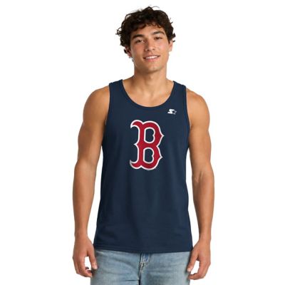 Starter Men's Boston Red Sox MLB Boston Sox Tank Top, Navy Blue, Large