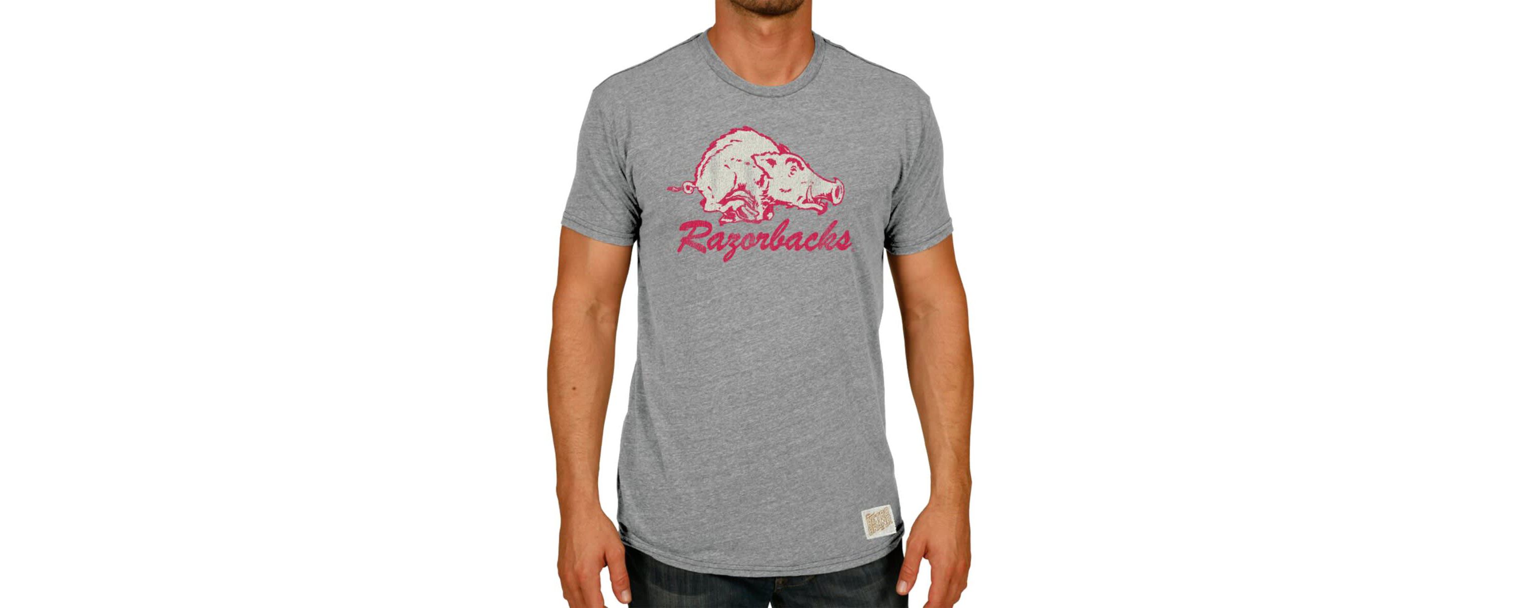 NCAA Arkansas Razorbacks Vintage Hog Tri-Blend T-Shirt