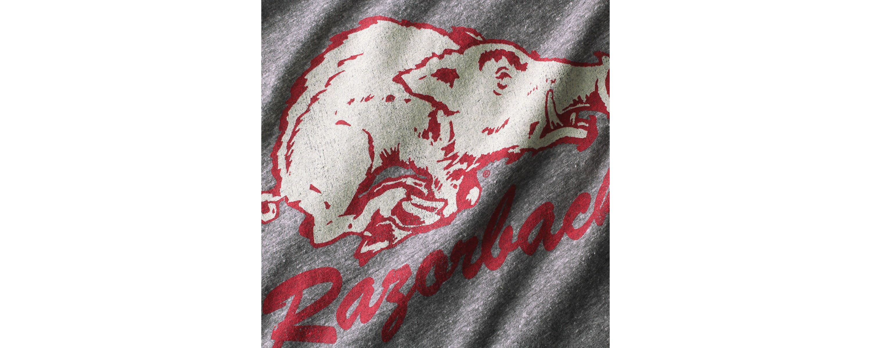 NCAA Arkansas Razorbacks Vintage Hog Tri-Blend T-Shirt