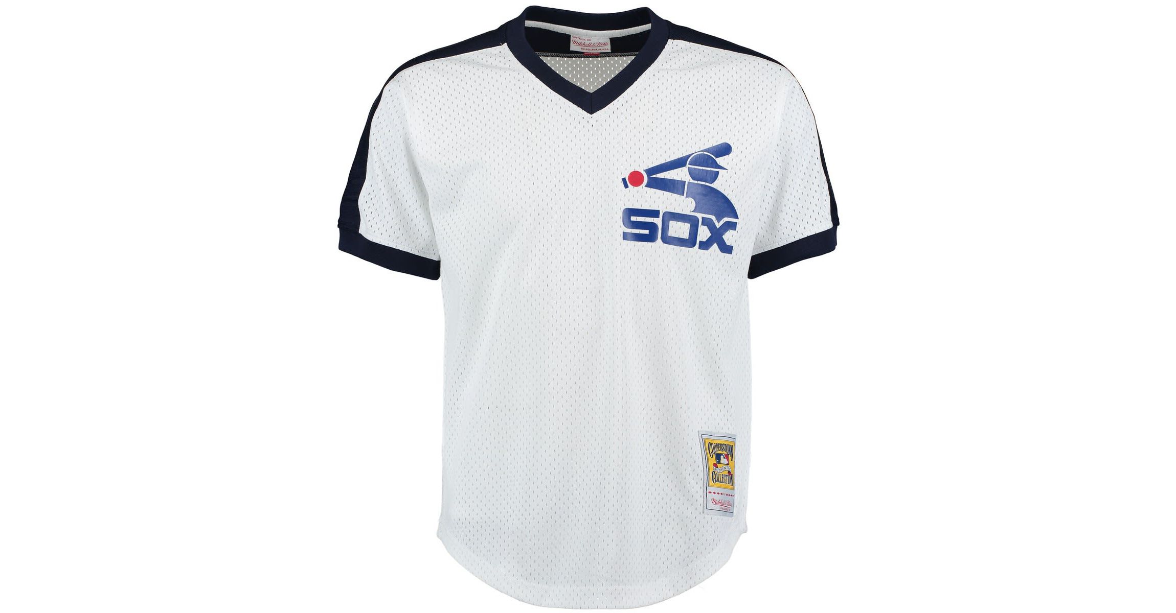 Chicago White Sox MLB Carlton Fisk Chicago Sox Cooperstown Mesh Batting Practice Jersey