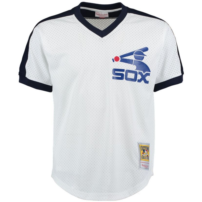 Chicago White Sox MLB Carlton Fisk Chicago Sox Cooperstown Mesh Batting Practice Jersey