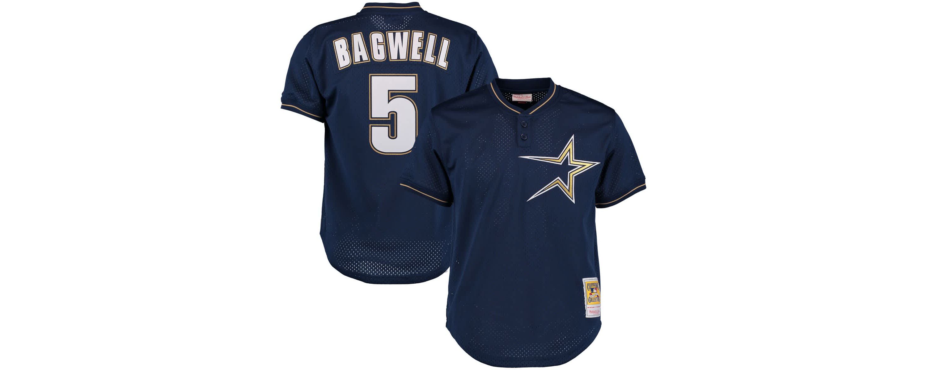 MLB Jeff Bagwell Houston Astros Cooperstown 1997 Mesh Batting Practice Jersey