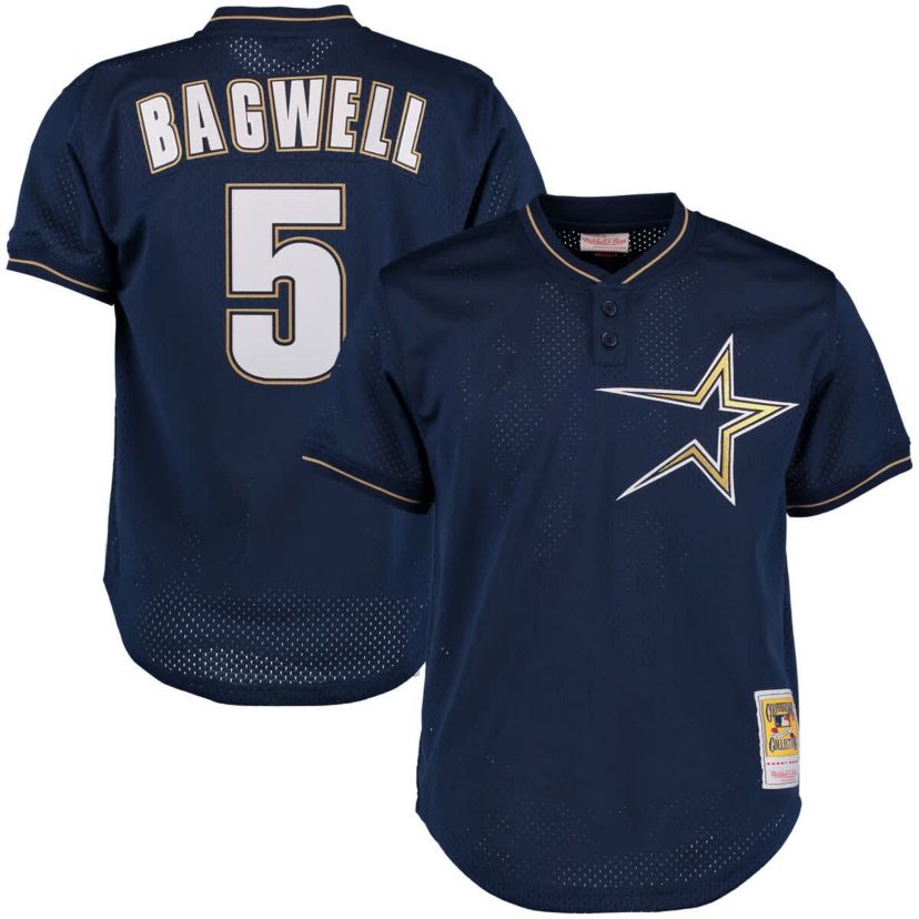 MLB Jeff Bagwell Houston Astros Cooperstown 1997 Mesh Batting Practice Jersey
