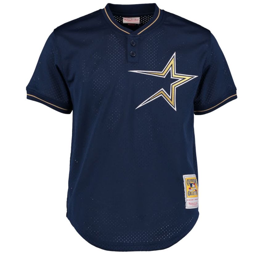 MLB Jeff Bagwell Houston Astros Cooperstown 1997 Mesh Batting Practice Jersey