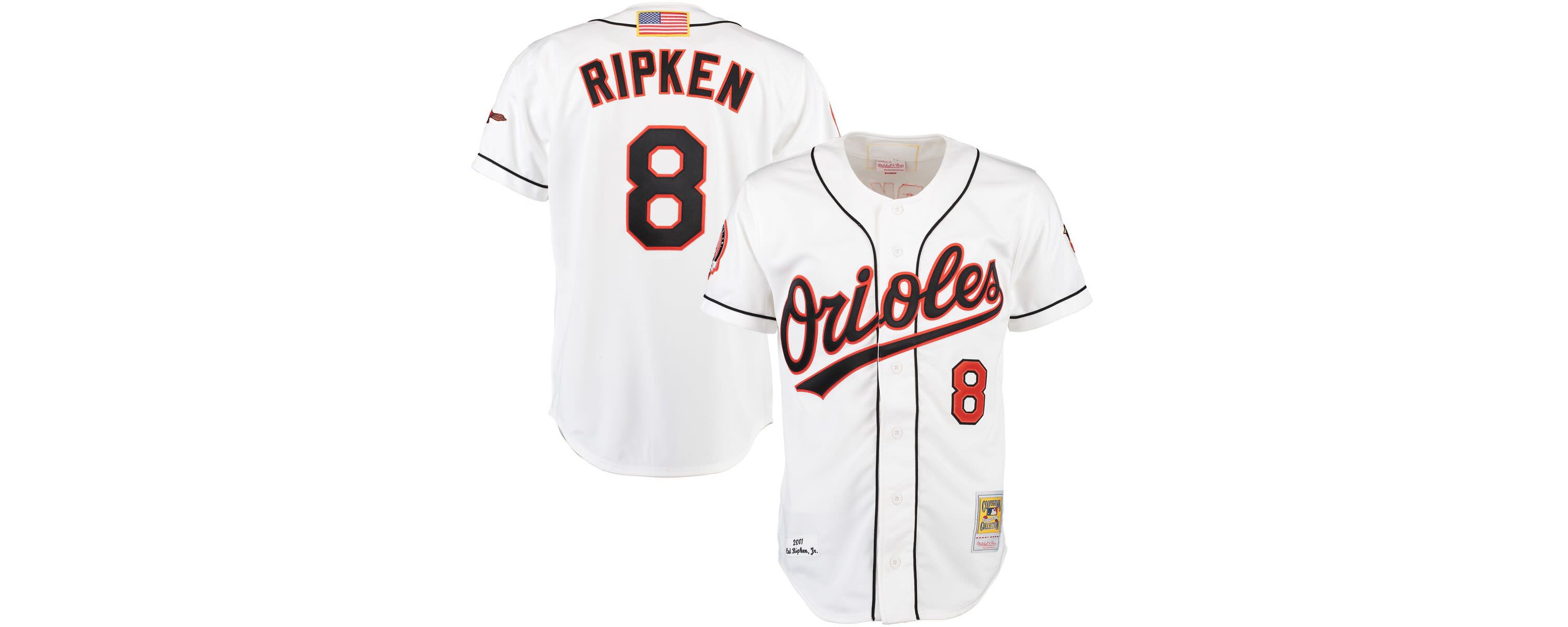 MLB Cal Ripken Baltimore Orioles Home Authentic Jersey