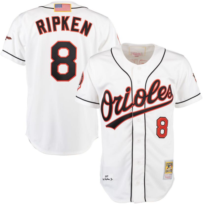 MLB Cal Ripken Baltimore Orioles Home Authentic Jersey