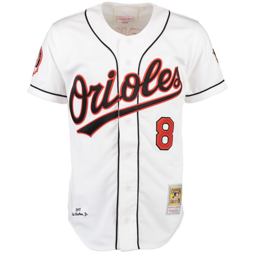 MLB Cal Ripken Baltimore Orioles Home Authentic Jersey