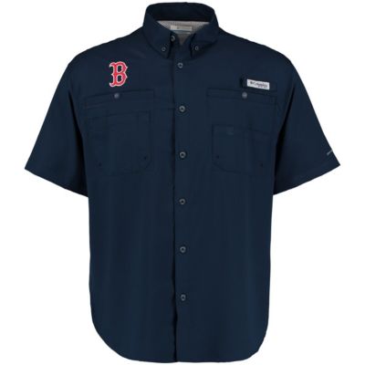 Boston Red Sox MLB Tamiami Omni-Shade Button-Down Shirt