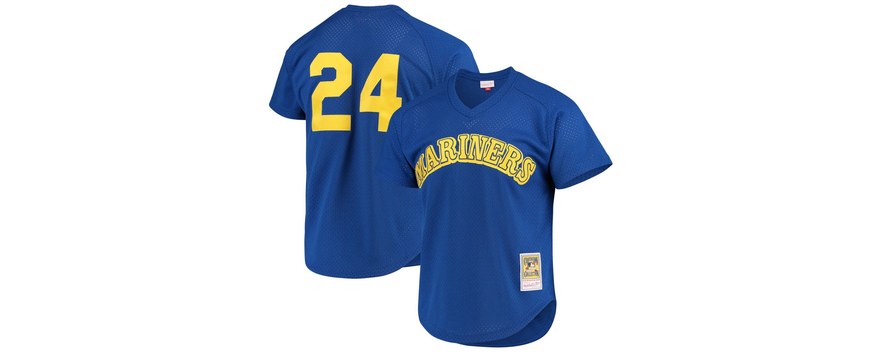 MLB Ken Griffey Jr. Seattle Mariners Cooperstown Mesh Batting Practice Jersey