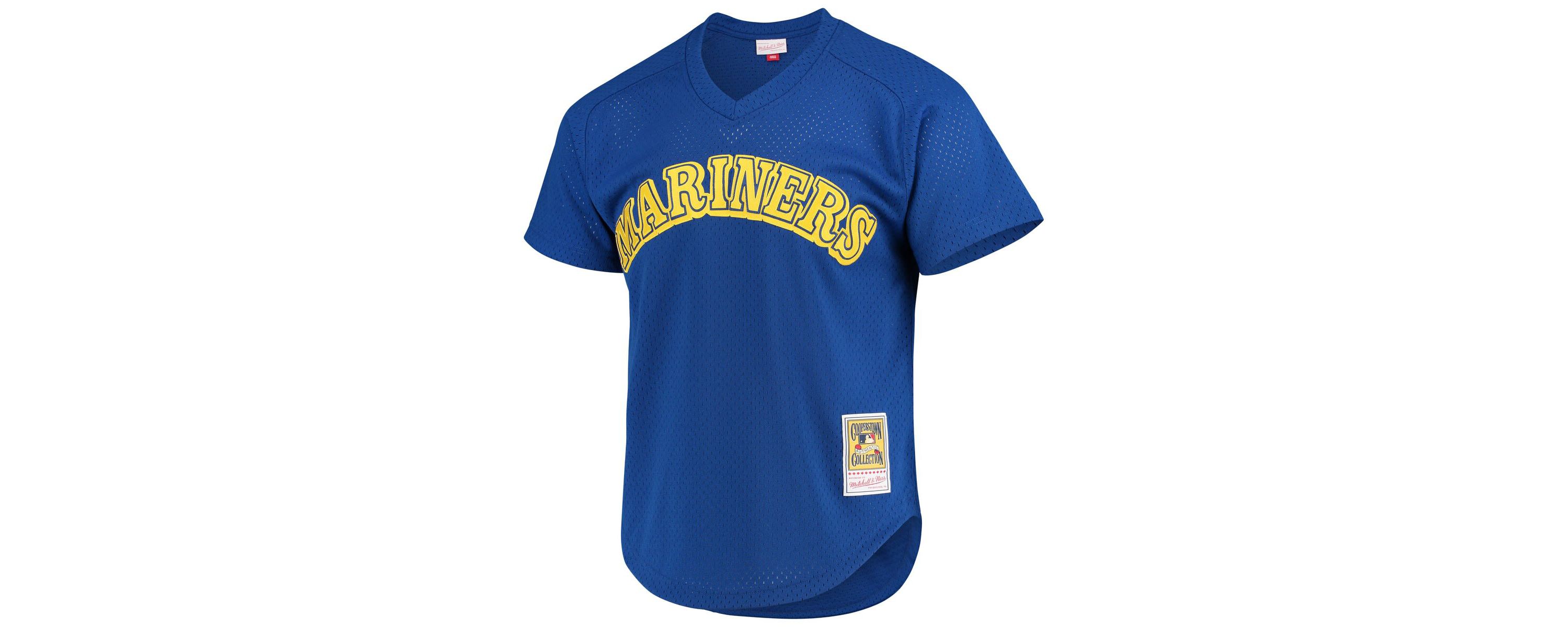 MLB Ken Griffey Jr. Seattle Mariners Cooperstown Mesh Batting Practice Jersey