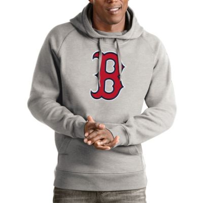 Antigua Men's Boston Red Sox MLB ed Boston Sox Victory Pullover Hoodie, Gray, 3XL