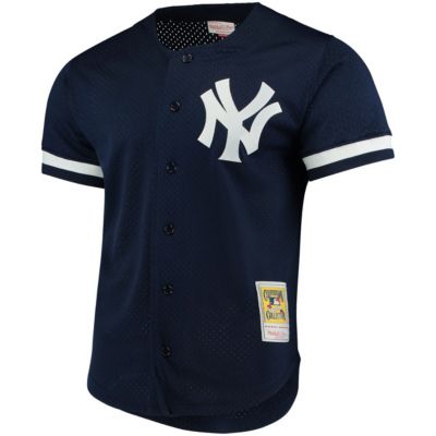 MLB Bernie Williams New York Yankees Cooperstown Collection Mesh Batting Practice Button-Up Jersey