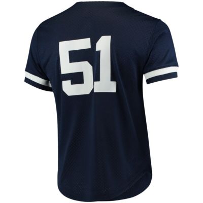MLB Bernie Williams New York Yankees Cooperstown Collection Mesh Batting Practice Button-Up Jersey