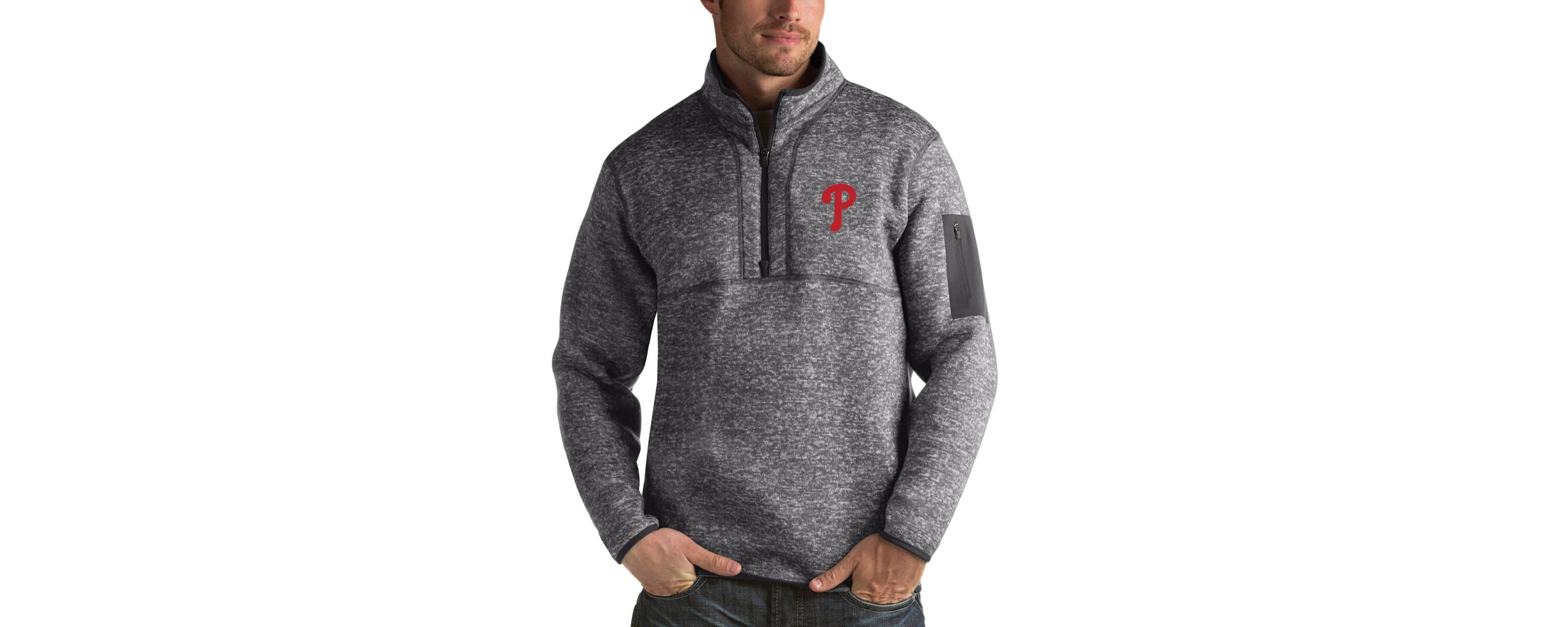 MLB ed Philadelphia Phillies Fortune Half-Zip Sweater