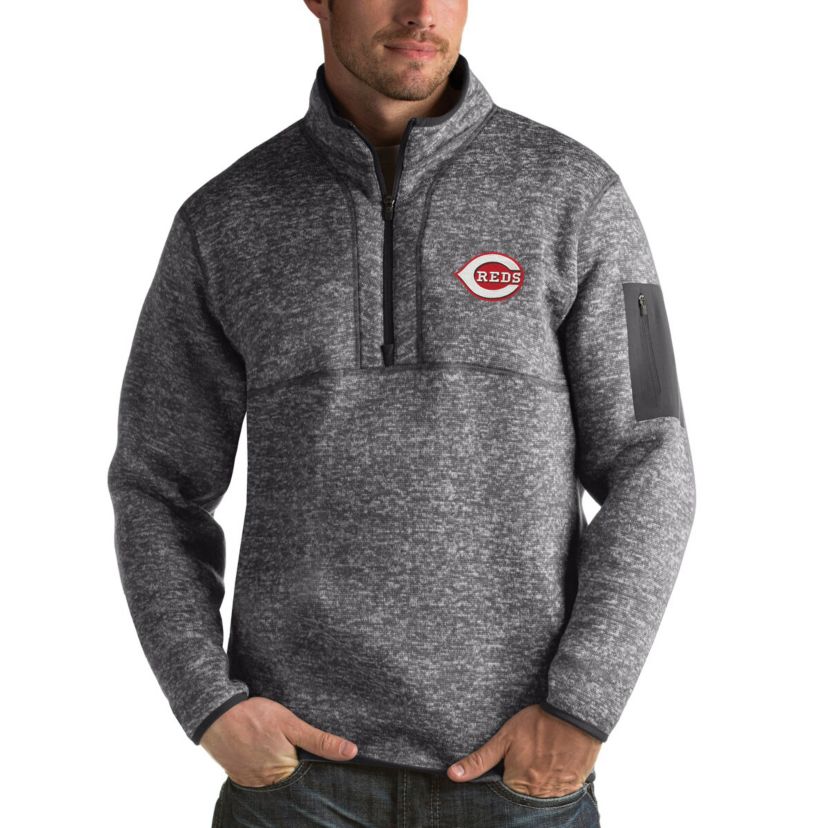 MLB ed Cincinnati Reds Fortune Half-Zip Sweater