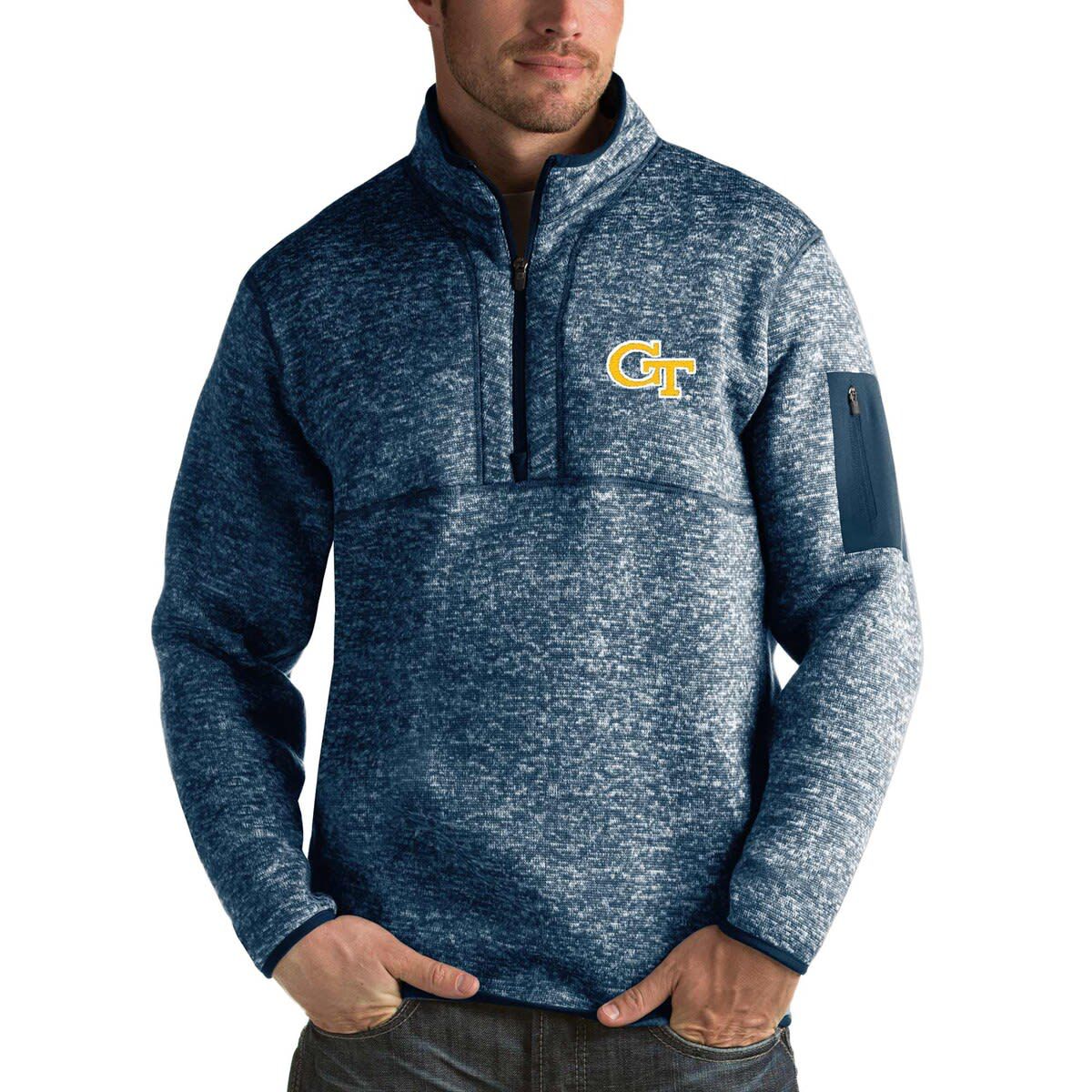 Georgia Tech Yellow Jackets NCAA Georgia Tech Jackets Fortune Half-Zip Sweatshirt