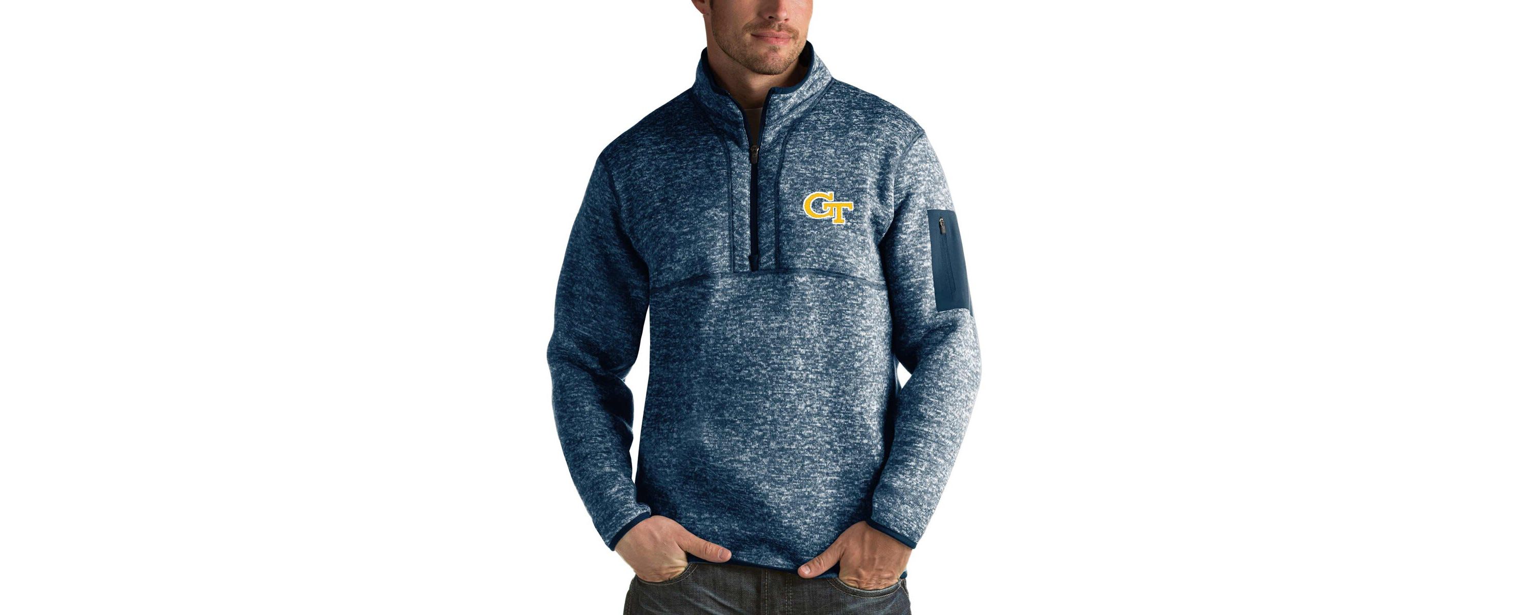 Georgia Tech Yellow Jackets NCAA Georgia Tech Jackets Fortune Half-Zip Sweatshirt