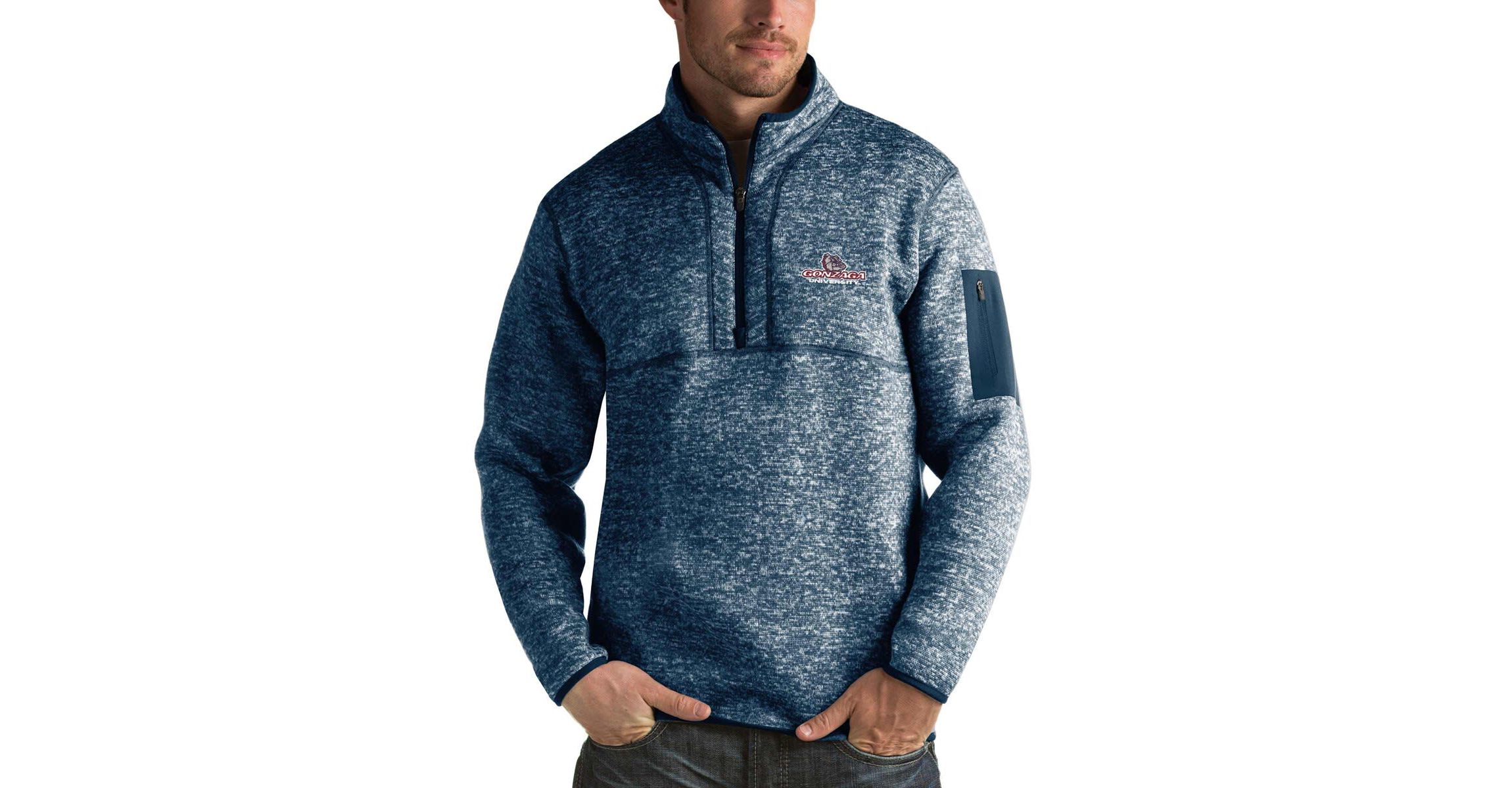Gonzaga University Bulldogs NCAA Gonzaga Bulldogs Fortune Half-Zip Sweatshirt