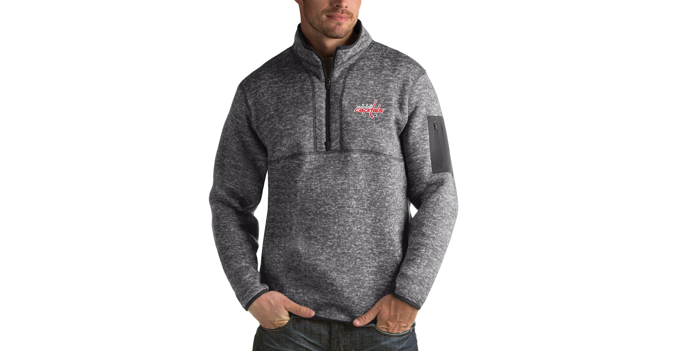 NHL Washington Capitals Fortune 1/2-Zip Pullover Jacket