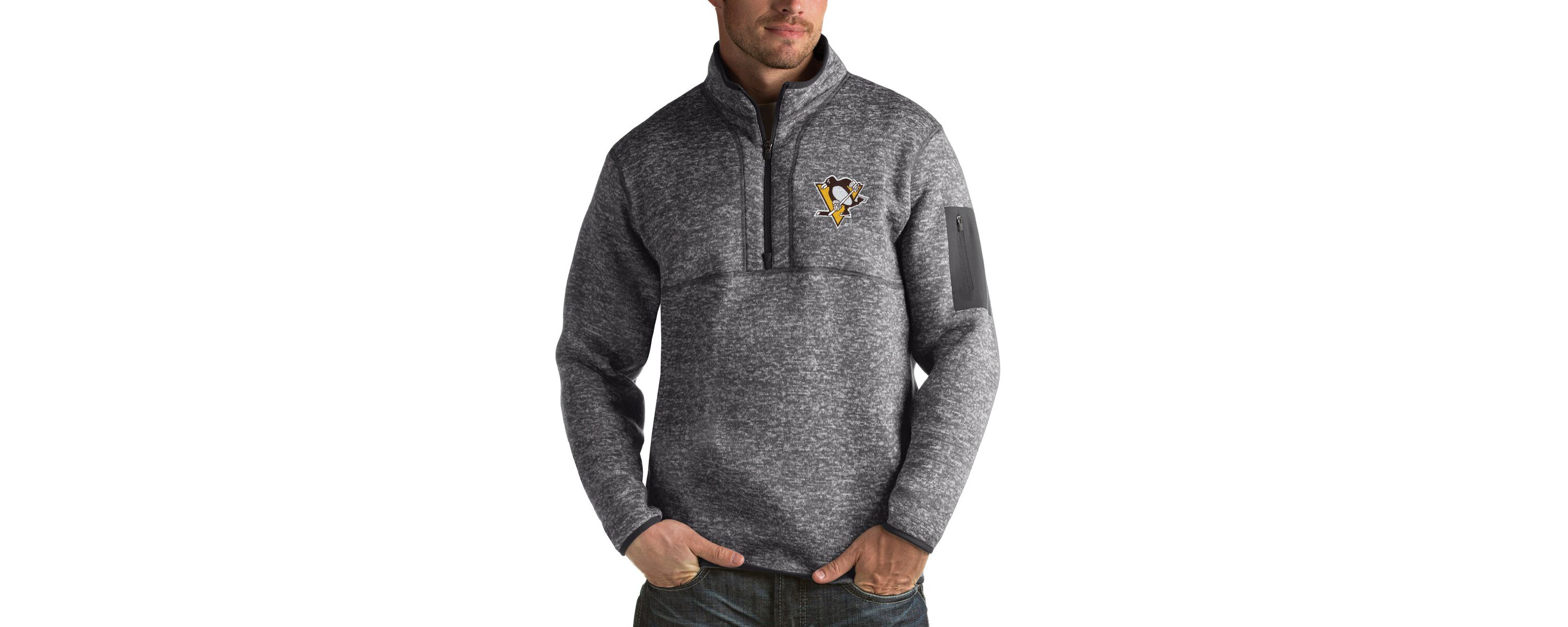 NHL Pittsburgh Penguins Fortune 1/2-Zip Pullover Jacket