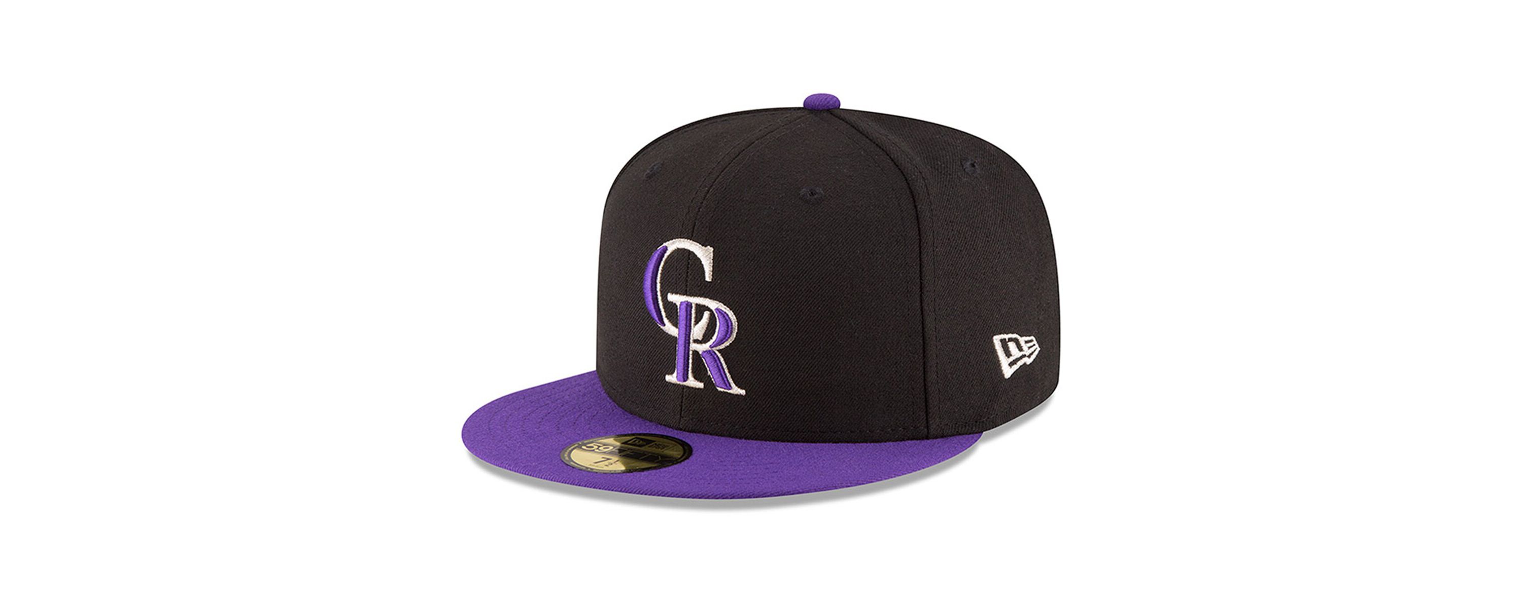 MLB Black/Purple Colorado Rockies Authentic Collection On Field 59FIFTY Structured Hat