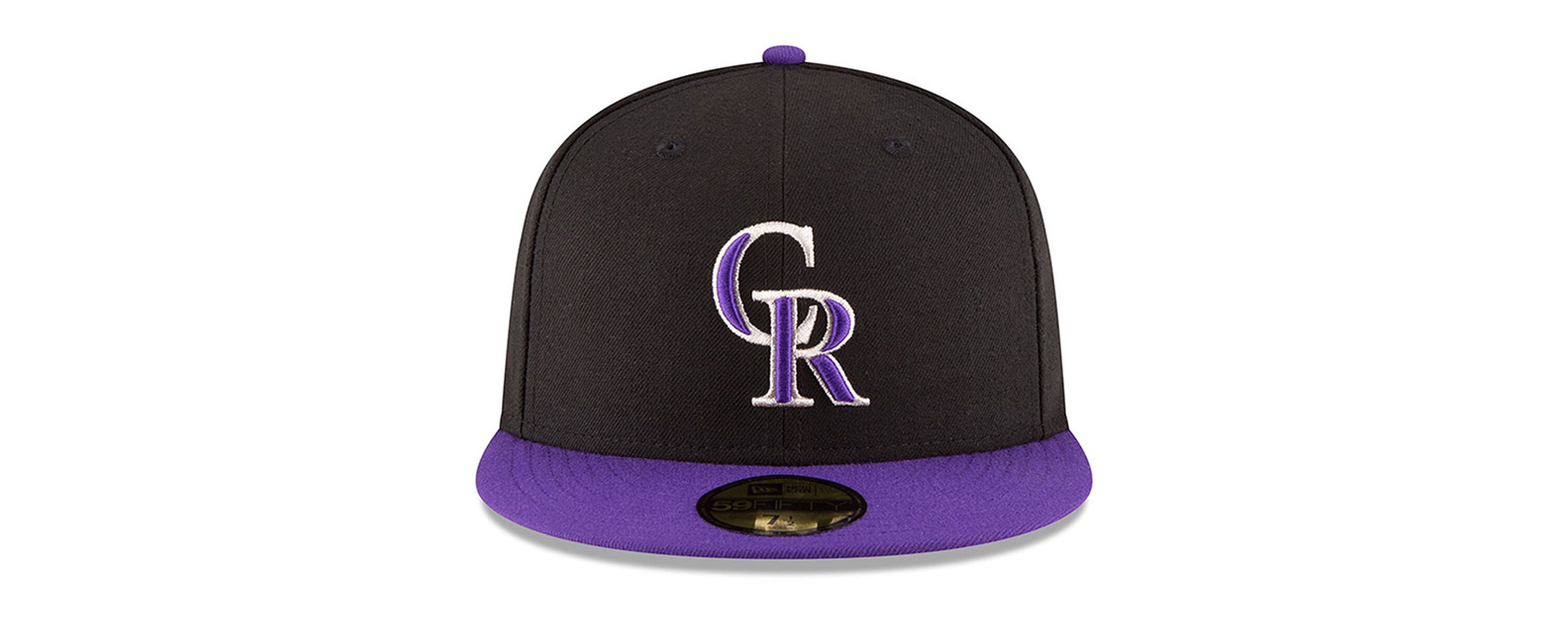 MLB Black/Purple Colorado Rockies Authentic Collection On Field 59FIFTY Structured Hat